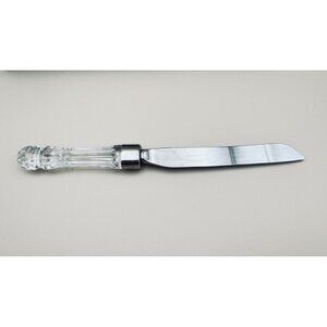 Waterford Crystal Bridal Knife Cake Slicer 12" Crystal Handle Made In Ireland